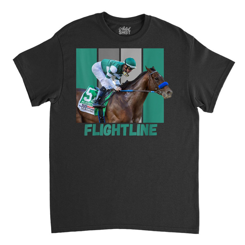 Flightline Horse Racing Thoroughbred Del Mar Santa Anita T Shirt Classic T-shirt by cm-arts | Artistshot