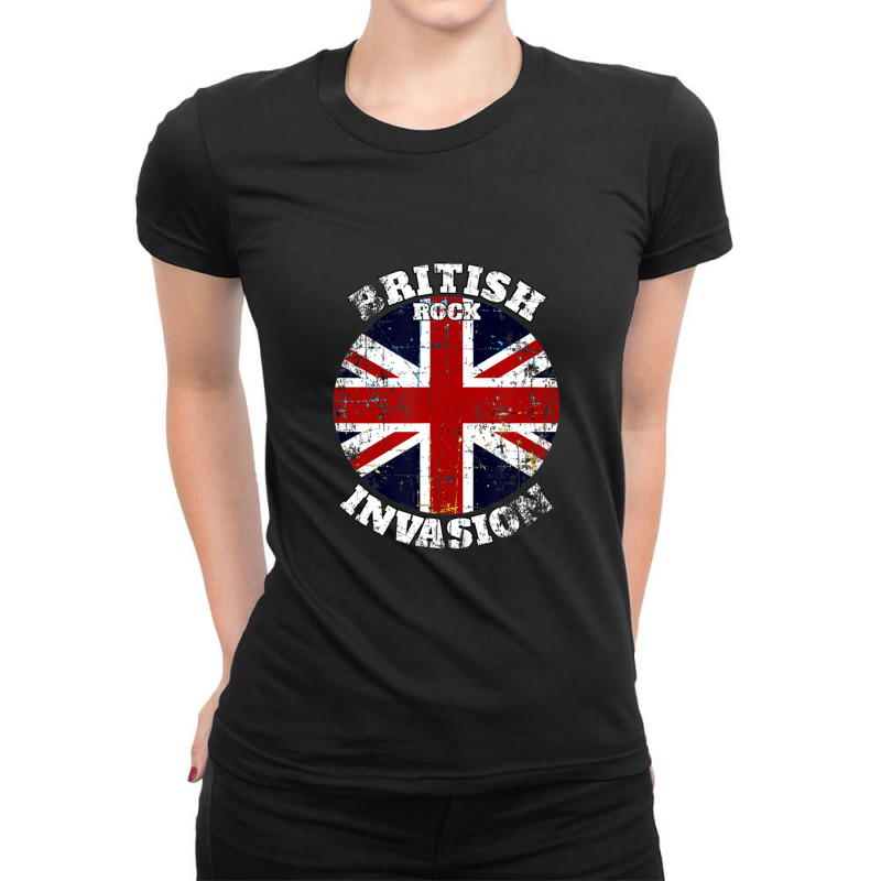 The British Rock Music Invasion V2 Ladies Fitted T-Shirt by MickeyRobison | Artistshot