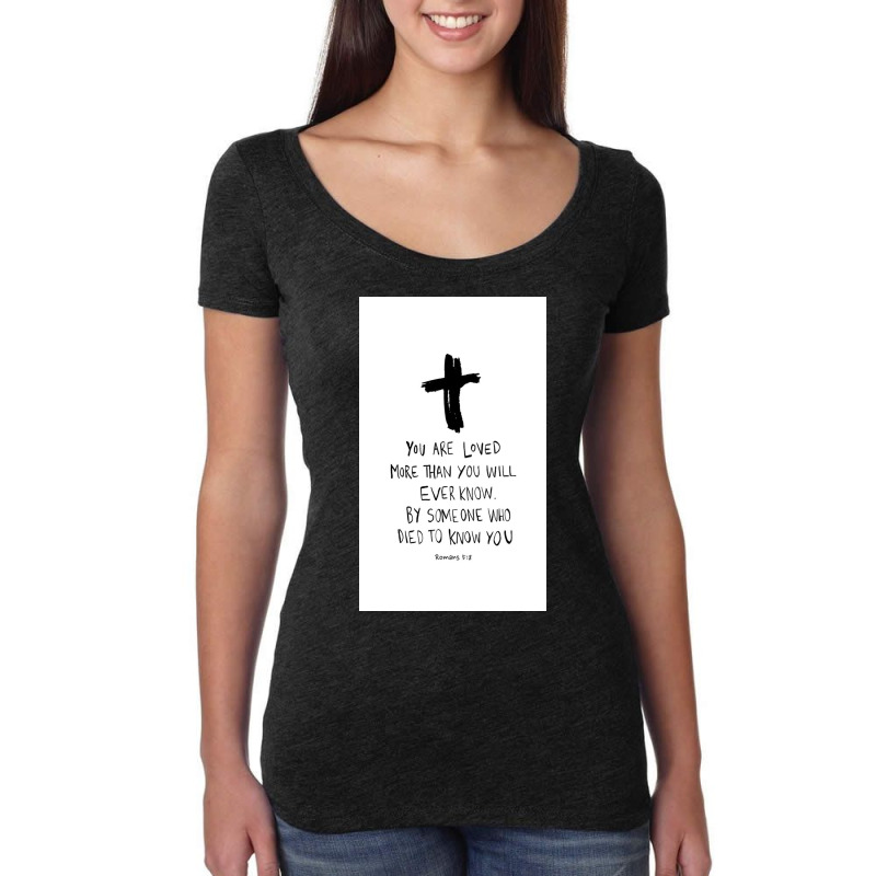 Romans Bible Verse Women's Triblend Scoop T-shirt by Hannahjhg | Artistshot