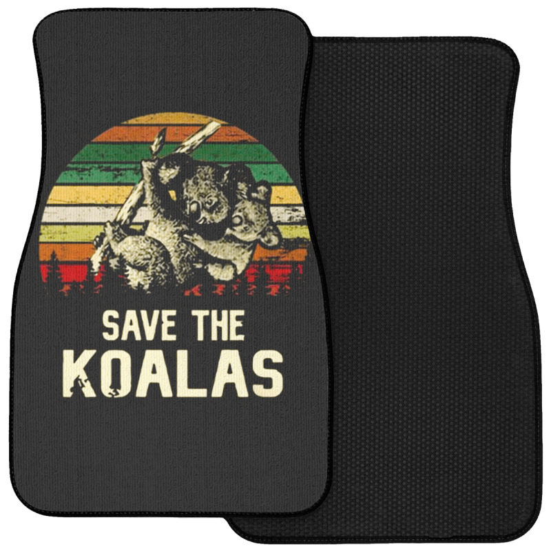 Save The Koala, Save, The, Koala, Save The Koala Vintage, Save The Koa Front Car Mat | Artistshot