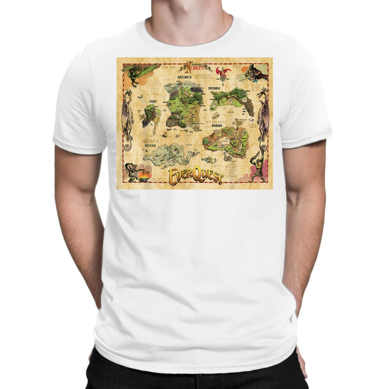 Everquest World Of Norrath Map T Shirt T-shirt | Artistshot