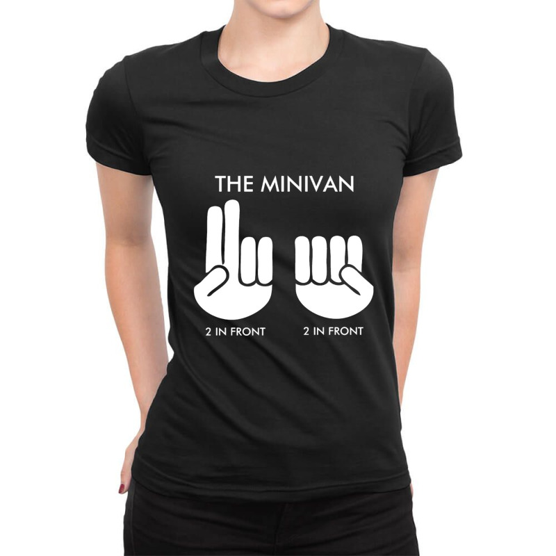 Minivan Shocker Ladies Fitted T-Shirt by cm-arts | Artistshot