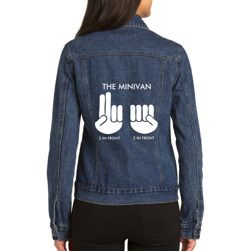 Minivan Shocker Ladies Denim Jacket by cm-arts | Artistshot