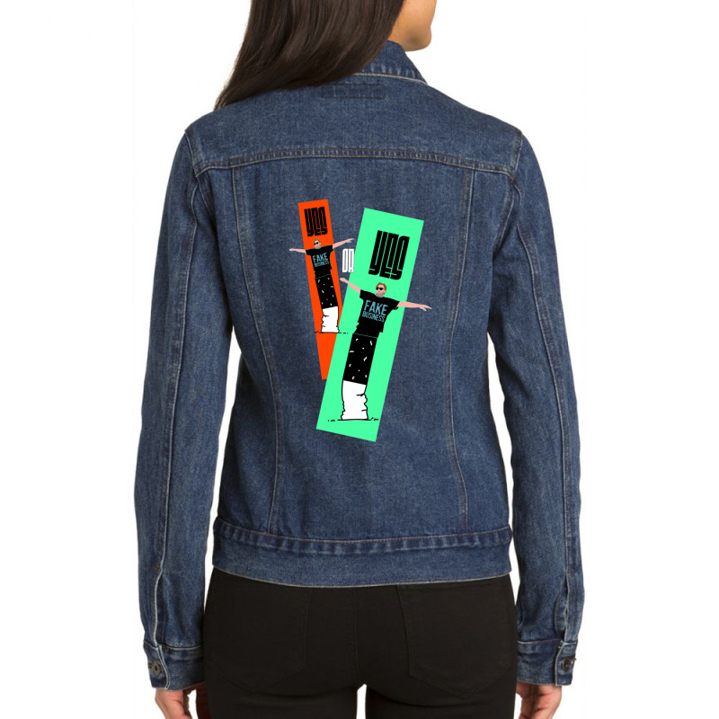 C:\users\administrator\desktop\design\3\2512. Tim Dillon\1\tim Dillon  Ladies Denim Jacket by RILEYALLEN | Artistshot