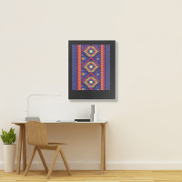 Vintage Antique Oriental Berber Moroccan Style Design Portrait Canvas Print | Artistshot