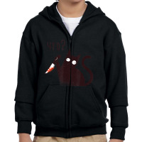 Russian Language Cat With A Knife Saying What Youth Zipper Hoodie | Artistshot