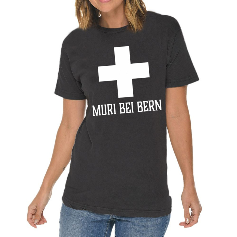 Muri Bei Bern, Switzerland Swiss, Suisse Cross Vintage T-Shirt by Mello Greenwood | Artistshot