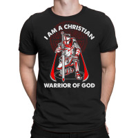 I Am A Christian Warrior Of God Crusader Knights Templar Pullover Hood T-shirt | Artistshot