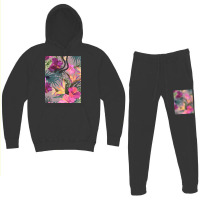 Summer Ropical Floral Paern Romanic Hoodie & Jogger Set | Artistshot