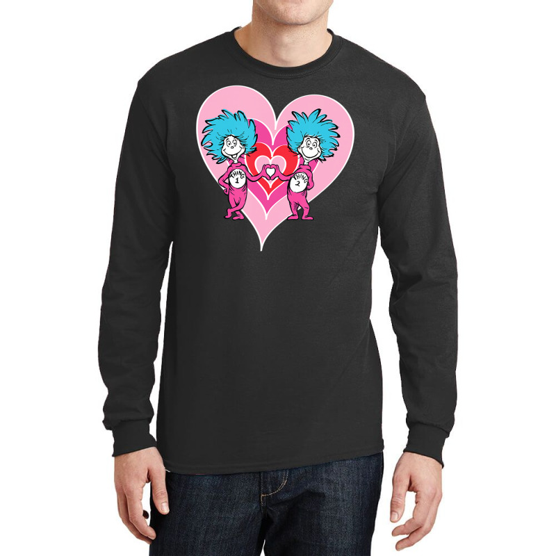 Dr Seuss Thing 1 Thing 2 Love Long Sleeve Shirts | Artistshot