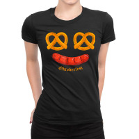 Oktoberfest Shirt German Celebration Pretzel Sausage Gift T Shirt Ladies Fitted T-shirt | Artistshot