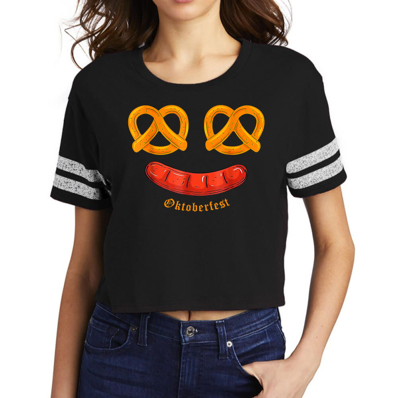 Oktoberfest Shirt German Celebration Pretzel Sausage Gift T Shirt Scorecard Crop Tee by cm-arts | Artistshot