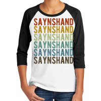 Saynshand City Mongolia Retro T Shirt Youth 3/4 Sleeve | Artistshot