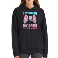 I Paused My Game To Be Here Pink Gamer Girl Leet Vintage Hoodie | Artistshot