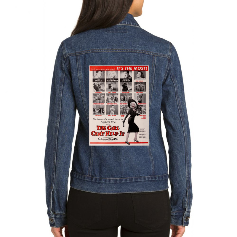 The Girl Cant Help It Jayne Mansfield Fats Domino Little Richard Gene  Ladies Denim Jacket by jesusvega | Artistshot