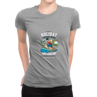 Summer Holiday Paradise Beach Ladies Fitted T-shirt | Artistshot