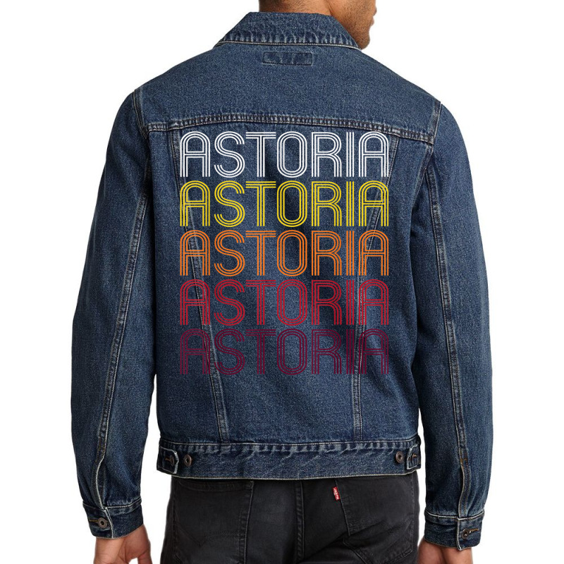 Astoria, Or  Vintage Style Oregon T Shirt Men Denim Jacket by cm-arts | Artistshot