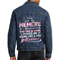 They Call Me Meme Partner In Crime Funny Men Denim Jacket | Artistshot