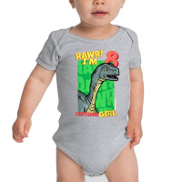 Rawr! I'm 8 Birthday Girls 8th Birthday Dino Mussaurus T Shirt Baby Bodysuit | Artistshot