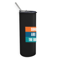 Sundays Are For The Dolphins Miami Footbal Skinny Tumbler | Artistshot