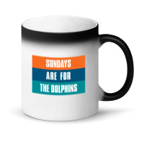 Sundays Are For The Dolphins Miami Footbal Magic Mug | Artistshot