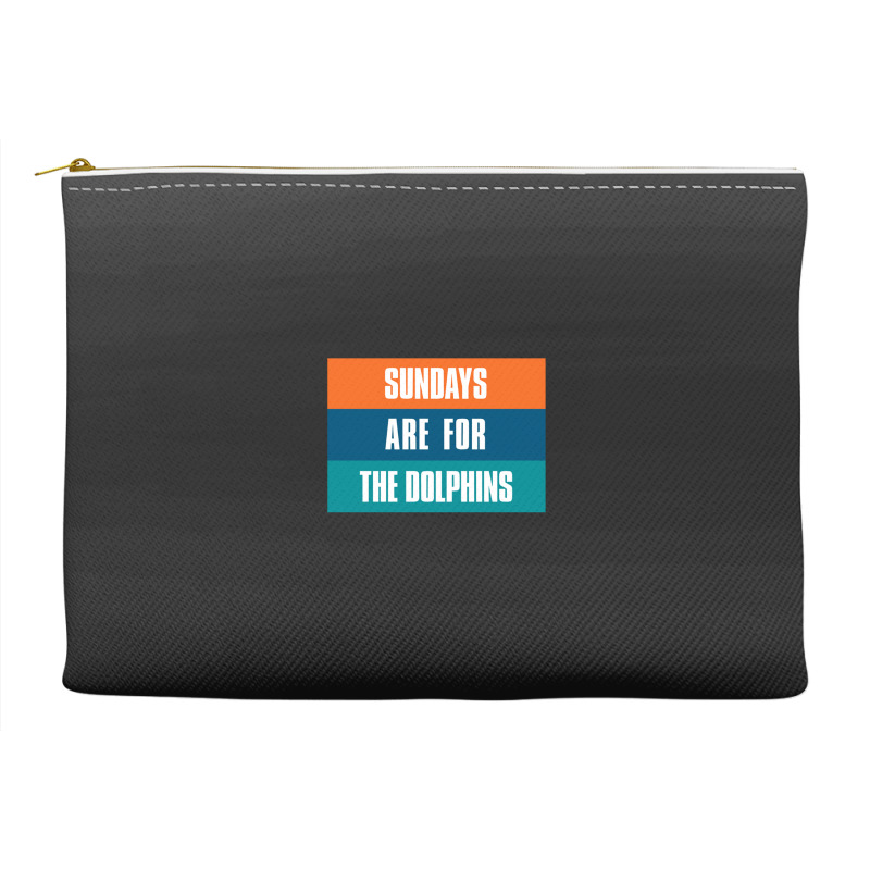 Sundays Are For The Dolphins Miami Footbal Accessory Pouches | Artistshot