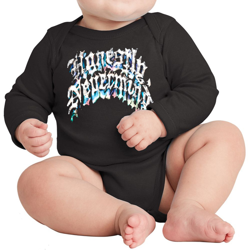 Honestly Nevermind, Honestly, Nevermind, Honestly Nevermind Vintage, H Long Sleeve Baby Bodysuit | Artistshot