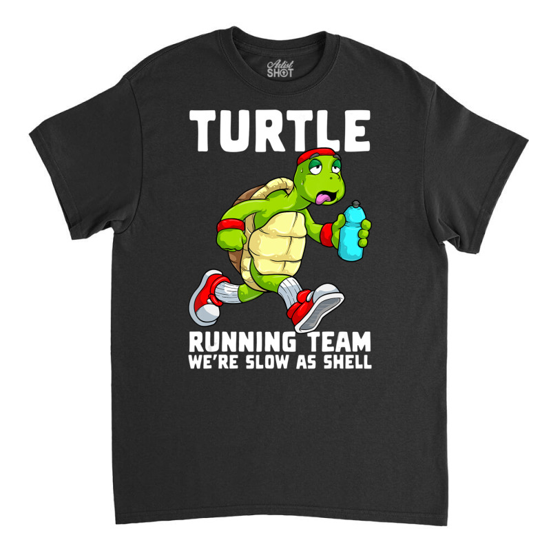 Turtle Running Team Runner Marathon Sea Turtle Classic T-shirt by Adcock Salmon | Artistshot