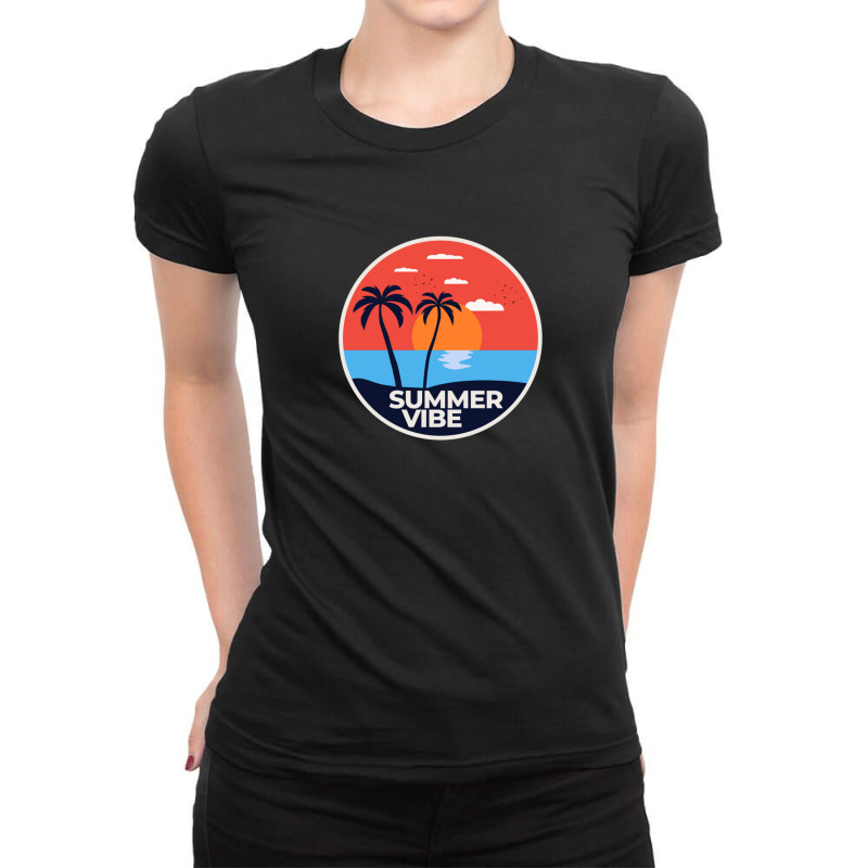 Summer Vibe Ladies Fitted T-shirt | Artistshot