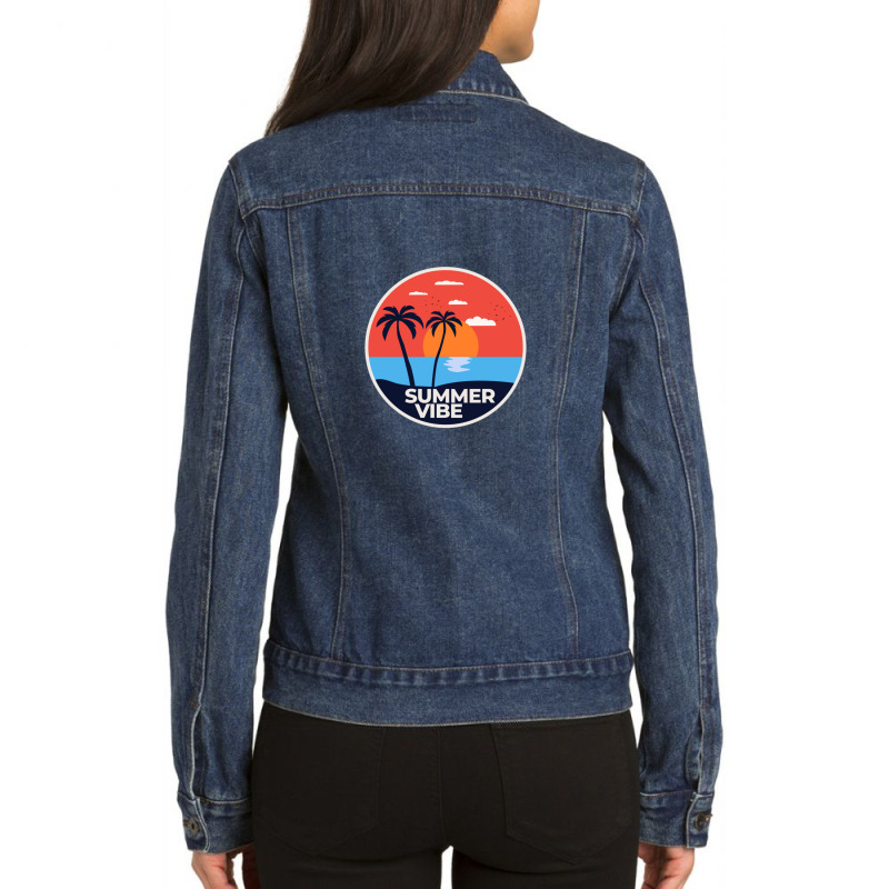 Summer Vibe Ladies Denim Jacket by LaDonnaOesterle | Artistshot