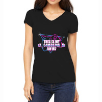 This Is My Gamertag Leetspeak Leetcode Women's V-neck T-shirt | Artistshot