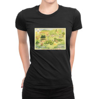 Hundred Acre Woods Map Gift Ladies Fitted T-shirt | Artistshot