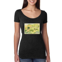 Hundred Acre Woods Map Gift Women's Triblend Scoop T-shirt | Artistshot