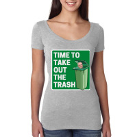 Time To Take Out The Trash - Scott Morrison Women's Triblend Scoop T-shirt | Artistshot