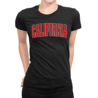 California Pa Pennsylvania Varsity Style Usa Vintage Sports Ladies Fitted T-shirt | Artistshot