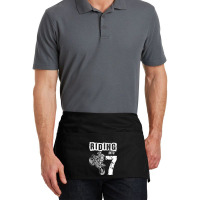 Riding Into 7 Years Old 7th Birthday Boy Dirt Bike Party Waist Apron | Artistshot