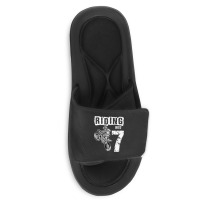 Riding Into 7 Years Old 7th Birthday Boy Dirt Bike Party Slide Sandal | Artistshot