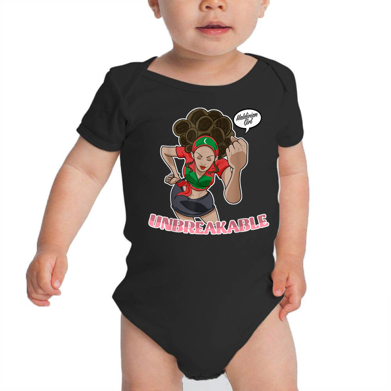 Maldivian Girl Unbreakable Maldivian Heritage Maldives Flag T Shirt Baby Bodysuit | Artistshot