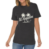 St. Augustine Florida Vintage 70s Palm Trees Vintage T-shirt | Artistshot