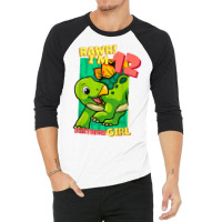 Rawr! I'm 12 Birthday Girls 12th Birthday Dino Stegosaurus T Shirt 3/4 Sleeve Shirt | Artistshot