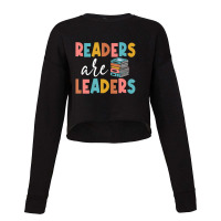 Readers Are Leaders Boho Leopard Book Lover Back To School Cropped Sweater | Artistshot