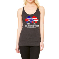 Half Cuban Half Dominican Flag Map Combined Cuba Rd T Shirt Racerback Tank | Artistshot