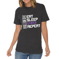 Eat Sleep Game Repeat Mmo Rpg Leetcode Leet Gift Vintage T-shirt | Artistshot