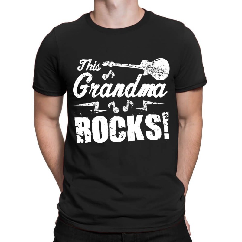 This Grandma Rocks Guitar Rock N Roll T-shirt | Artistshot