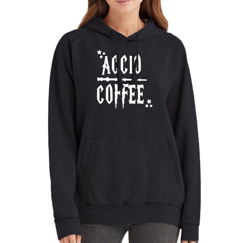 Accio Coffee Wand Vintage Hoodie by duongnhannam | Artistshot