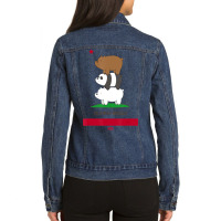 Mens We Bare Bears California Flag Ladies Denim Jacket | Artistshot