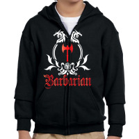 Barbarian Class Youth Zipper Hoodie | Artistshot