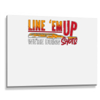 Line 'em Up We're Doing Sporting Clays Shotgun Clay Shooting T Shirt Metal Print Horizontal | Artistshot