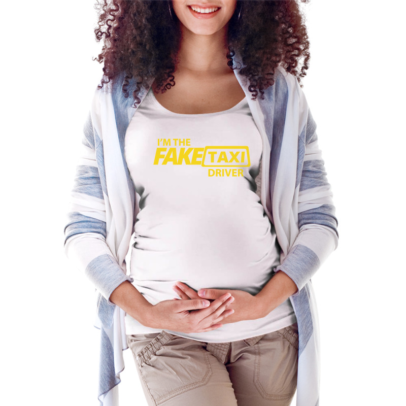 Fake Taxi Driver Pullover Hoodie Maternity Scoop Neck T-shirt by cm-arts | Artistshot