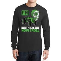 Green Farm Tractor 9th Birthday Party 9 Year Old Farmer T Shirt Long Sleeve Shirts | Artistshot